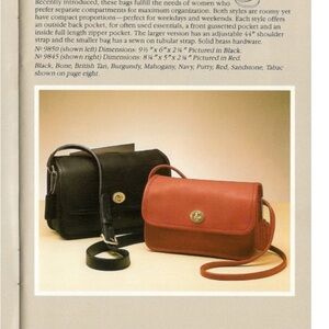 Authentic Vintage Coach Compartment Bag 9850 Spectator Forest Green &Tan Pre1994